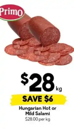 Drakes Hungarian Hot or Mild Salami offer