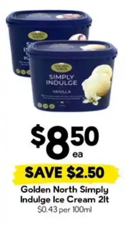 Drakes Golden North Simply Indulge Ice Cream 2lt offer