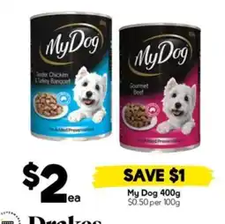 Drakes My Dog 400g offer
