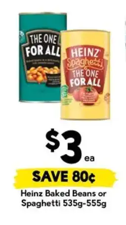 Drakes Heinz Baked Beans or Spaghetti 535g-555g offer