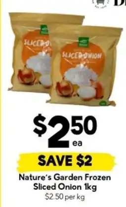 Drakes Nature’s Garden Frozen Sliced Onion 1kg offer