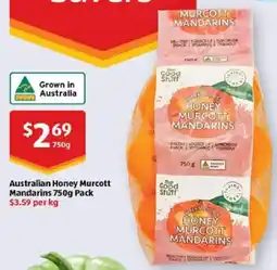 ALDI Honey Murcott Mandarins offer