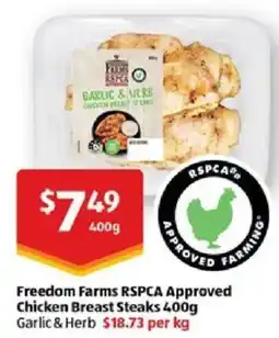 ALDI Chicken Breast Steaks offer