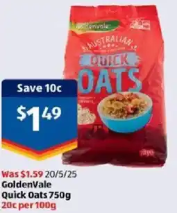 ALDI GoldenVale Quick Oats offer