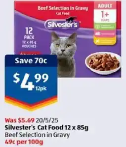 ALDI Silvester's Cat Food offer