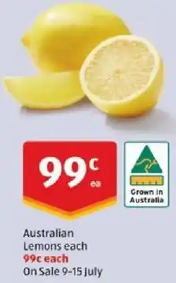 ALDI Lemons offer