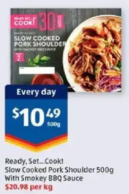ALDI Slow Cooked Pork Shoulder With Smokey BBQ Sauce offer