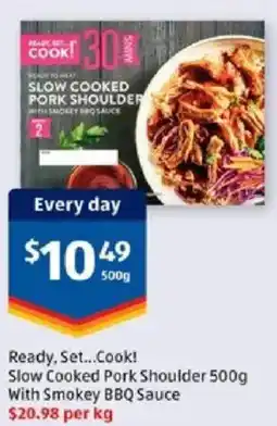 ALDI Slow Cooked Pork Shoulder With Smokey BBQ Sauce offer