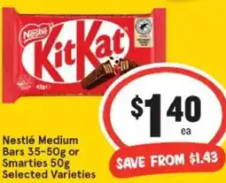 IGA Nestlé Medium Bars offer