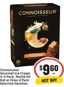 IGA Connoisseur Gourmet Ice Cream offer