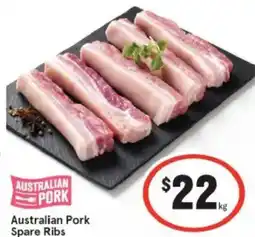 IGA Australian Pork Spare Ribs offer