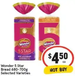IGA Wonder 5 Star Bread offer