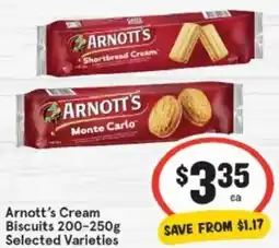 IGA Arnott's Cream Biscuits offer