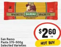 IGA San Remo Pasta offer