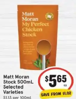 IGA Matt Moran Stock offer