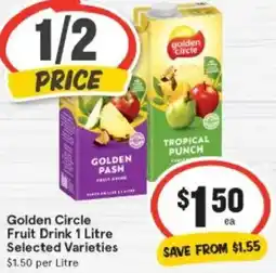 IGA Golden Circle Fruit Drink offer