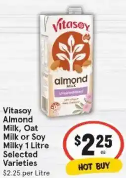 IGA Vitasoy Almond Milk Oat Milk or Soy Milky offer