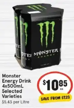 IGA Monster Energy Drink offer