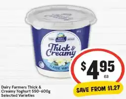 IGA Dairy Farmers Thick & Creamy Yoghurt offer