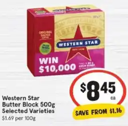 IGA Western Star Butter Block offer