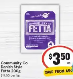 IGA Community Co Danish Style Fetta offer