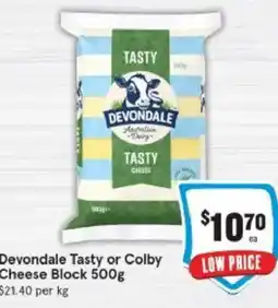 IGA Devondale Tasty or Colby Cheese Block offer