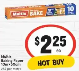 IGA Multix Baking Paper offer
