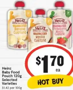 IGA Heinz Baby Food Pouch offer