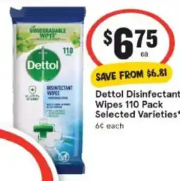 IGA Dettol Disinfectant Wipes offer