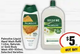 IGA Palmolive Liquid Hand Wash Refill Naturals or Gold Body Wash offer
