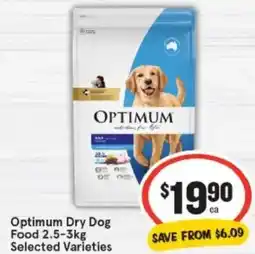 IGA Optimum Dry Dog Food offer