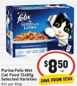 IGA Purina Felix Wet Cat Food offer