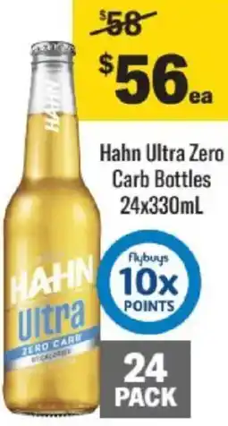 Liquorland Hahn Ultra Zero Carb Bottles offer