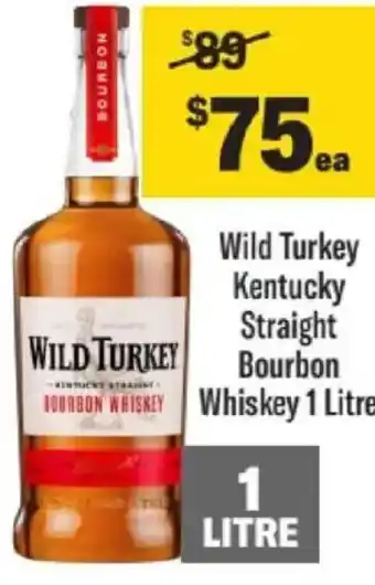 Liquorland Wild Turkey Kentucky Straight Bourbon Whiskey offer