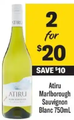 Liquorland Atiru Marlborough Sauvignon Blanc offer