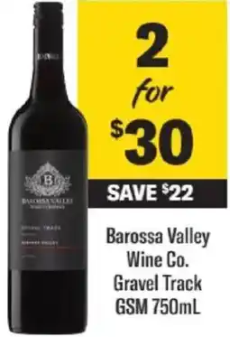 Liquorland Barossa Valley Wine Co Gravel Track GSM offer