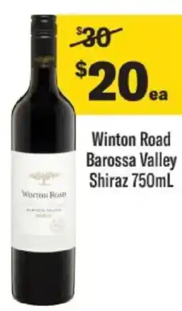 Liquorland Winton Road Barossa Valley Shiraz offer