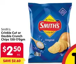 Spar Crinkle Cut or Double Crunch Chips offer