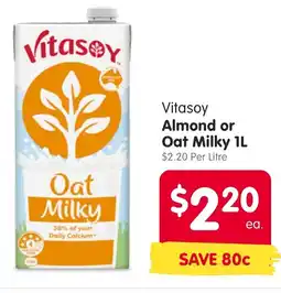 Spar Vitasoy Almond or Oat Milky offer