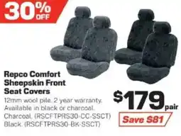Repco Repco Comfort Sheepskin Front Seat Covers offer