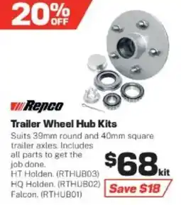 Repco Repco Trailer Wheel Hub Kits offer