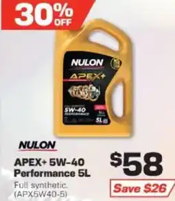 Repco Nulon APEX+5W-40 Performance offer