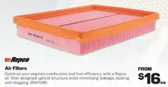 Repco Repco Air Filters offer