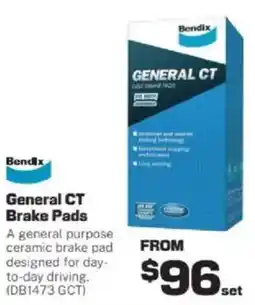 Repco Bendix General CT Brake Pads offer