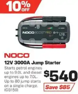 Repco Noco 12V 3000A Jump Starter offer