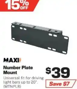 Repco Number Plate Mount offer