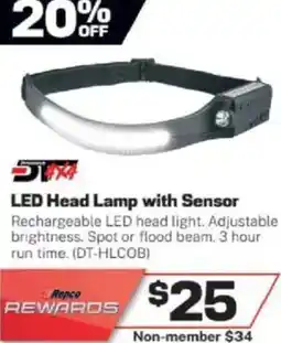 Repco LED Head Lamp with Sensor offer