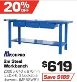 Repco 2m Steel Workbench offer