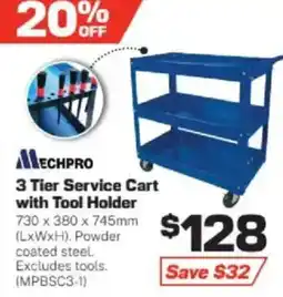 Repco 3 Tier Service Cart with Tool Holder offer