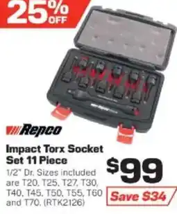 Repco Impact Torx Socket Set offer